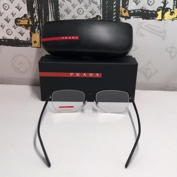 NEW & 100% AUTHENTIC Prada VPS 51M Linea Rossa eyeglasses - Picture 12 of 13